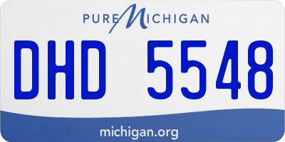 MI license plate DHD5548