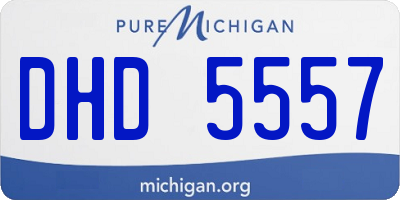 MI license plate DHD5557