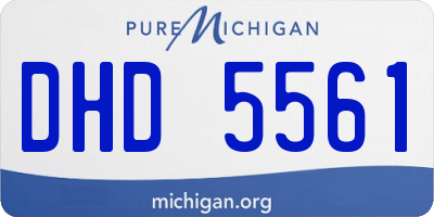 MI license plate DHD5561
