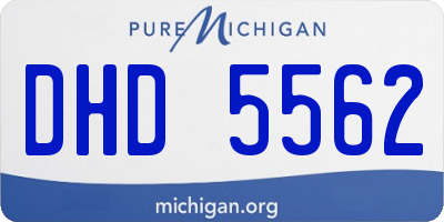 MI license plate DHD5562