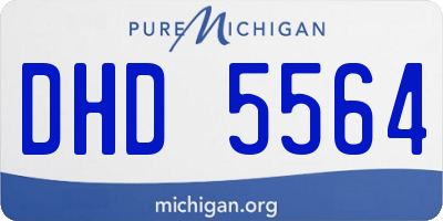 MI license plate DHD5564
