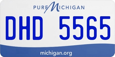 MI license plate DHD5565