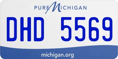 MI license plate DHD5569