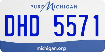 MI license plate DHD5571