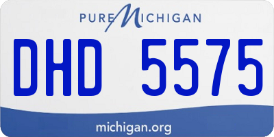 MI license plate DHD5575