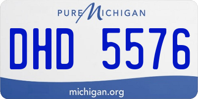 MI license plate DHD5576