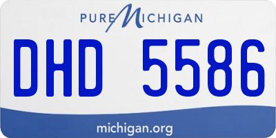 MI license plate DHD5586