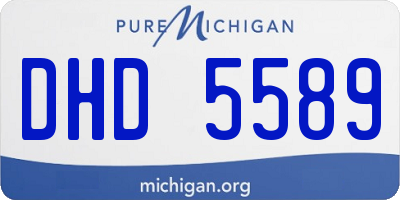 MI license plate DHD5589