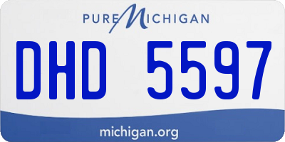MI license plate DHD5597