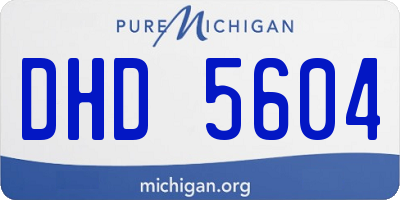 MI license plate DHD5604