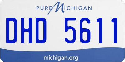 MI license plate DHD5611