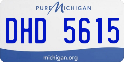 MI license plate DHD5615