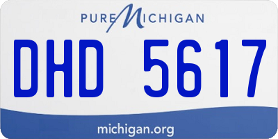 MI license plate DHD5617