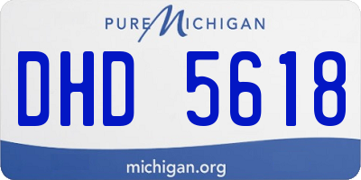 MI license plate DHD5618