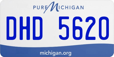 MI license plate DHD5620
