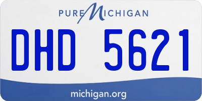 MI license plate DHD5621