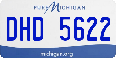 MI license plate DHD5622