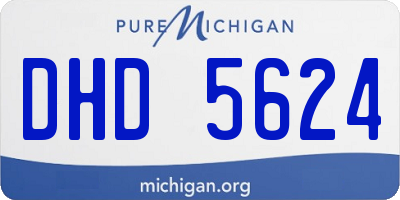 MI license plate DHD5624