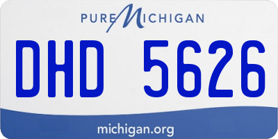 MI license plate DHD5626