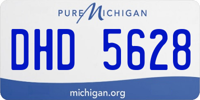 MI license plate DHD5628