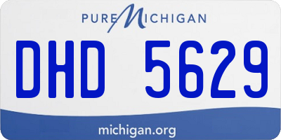 MI license plate DHD5629