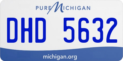 MI license plate DHD5632