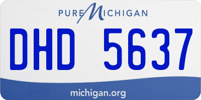 MI license plate DHD5637