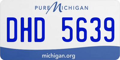 MI license plate DHD5639