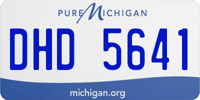 MI license plate DHD5641