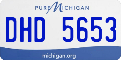 MI license plate DHD5653
