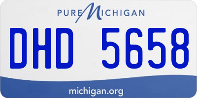 MI license plate DHD5658