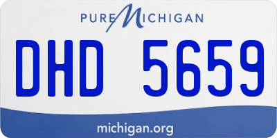 MI license plate DHD5659