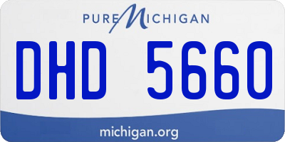 MI license plate DHD5660
