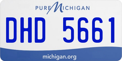 MI license plate DHD5661