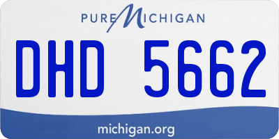 MI license plate DHD5662
