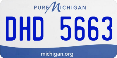 MI license plate DHD5663