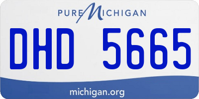 MI license plate DHD5665