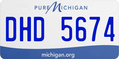 MI license plate DHD5674