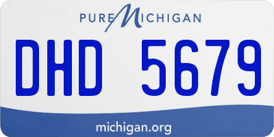 MI license plate DHD5679