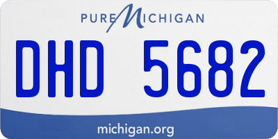 MI license plate DHD5682
