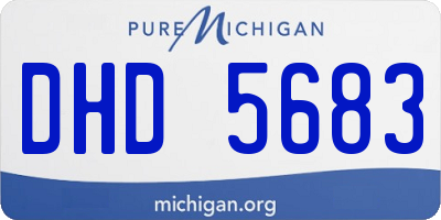 MI license plate DHD5683