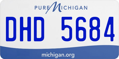 MI license plate DHD5684