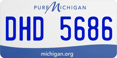 MI license plate DHD5686