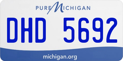 MI license plate DHD5692