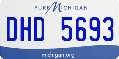 MI license plate DHD5693