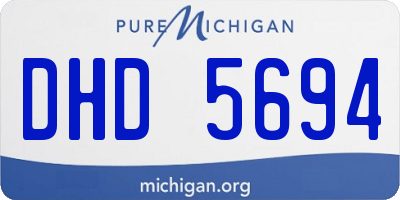 MI license plate DHD5694