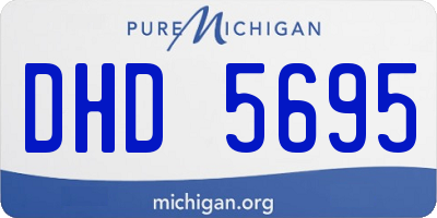 MI license plate DHD5695