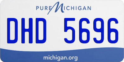 MI license plate DHD5696