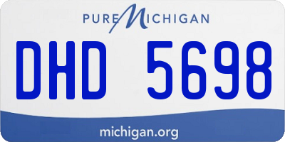MI license plate DHD5698