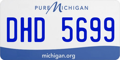 MI license plate DHD5699